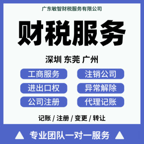 東莞南城區(qū)公司代理代辦服務(wù) 一站式工商稅務(wù)代理、做賬報(bào)稅解決方案